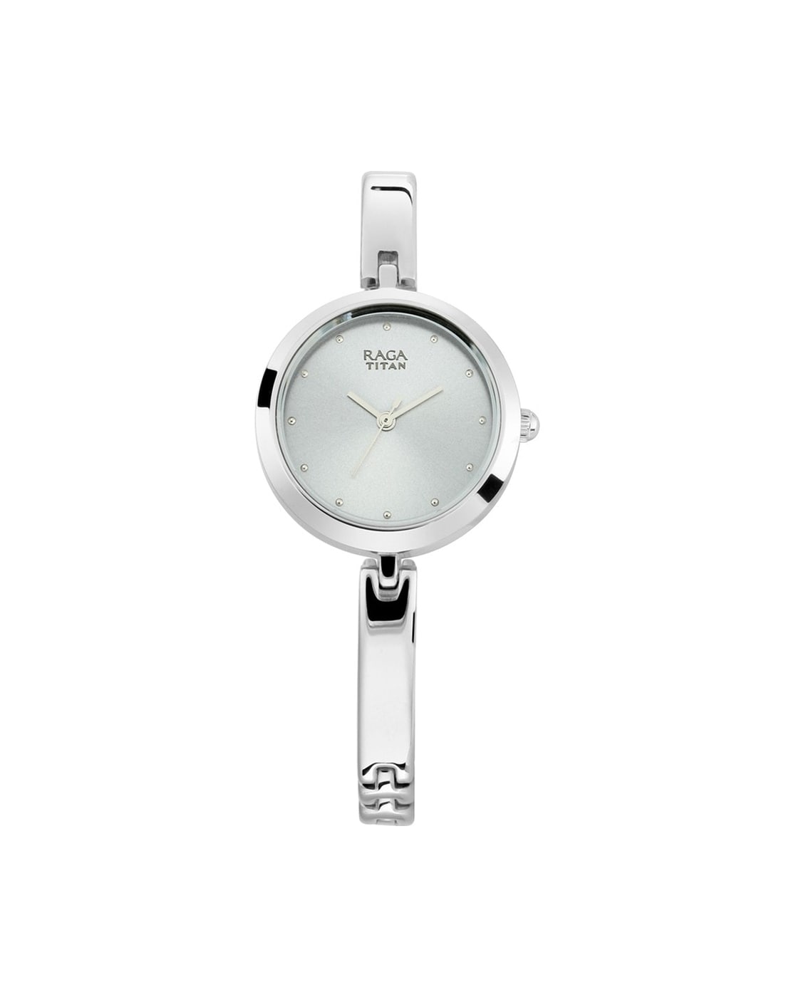 Buy Titan Silver Rectangle Analog Watch -NH1043YM01A online