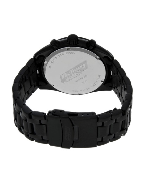 black chain titan watch