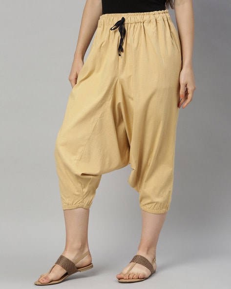 Women Cotton Linen Harem Pants Yoga Beach Elastic Waist Trousers Baggy  Chinos AU | eBay