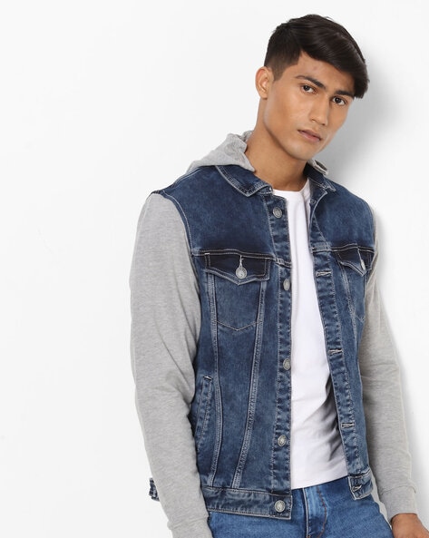 Buy Blue Jackets & Coats for Men by LLAK JEANS Online 