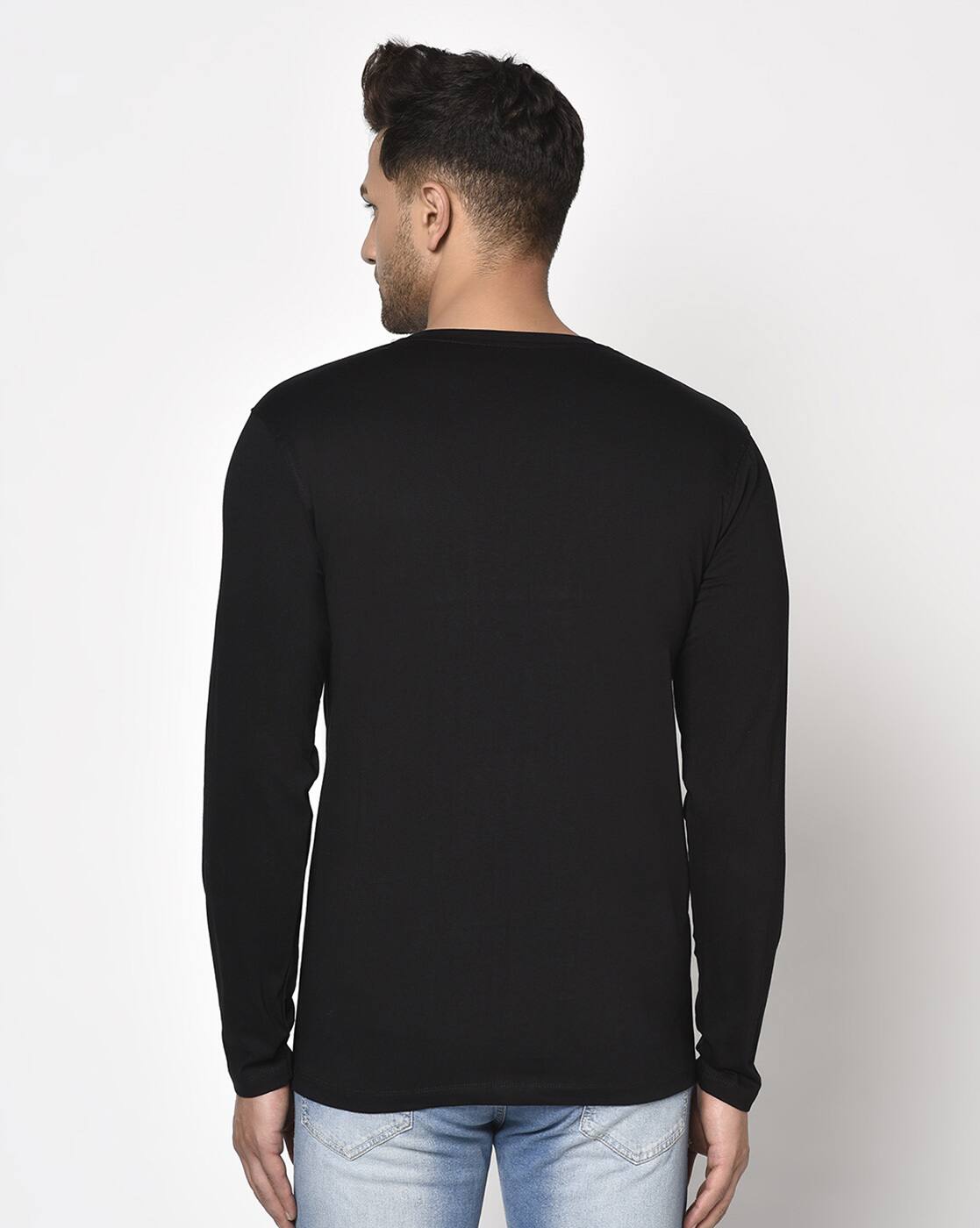 Buy Black Tshirts for Men by SMARTEES 