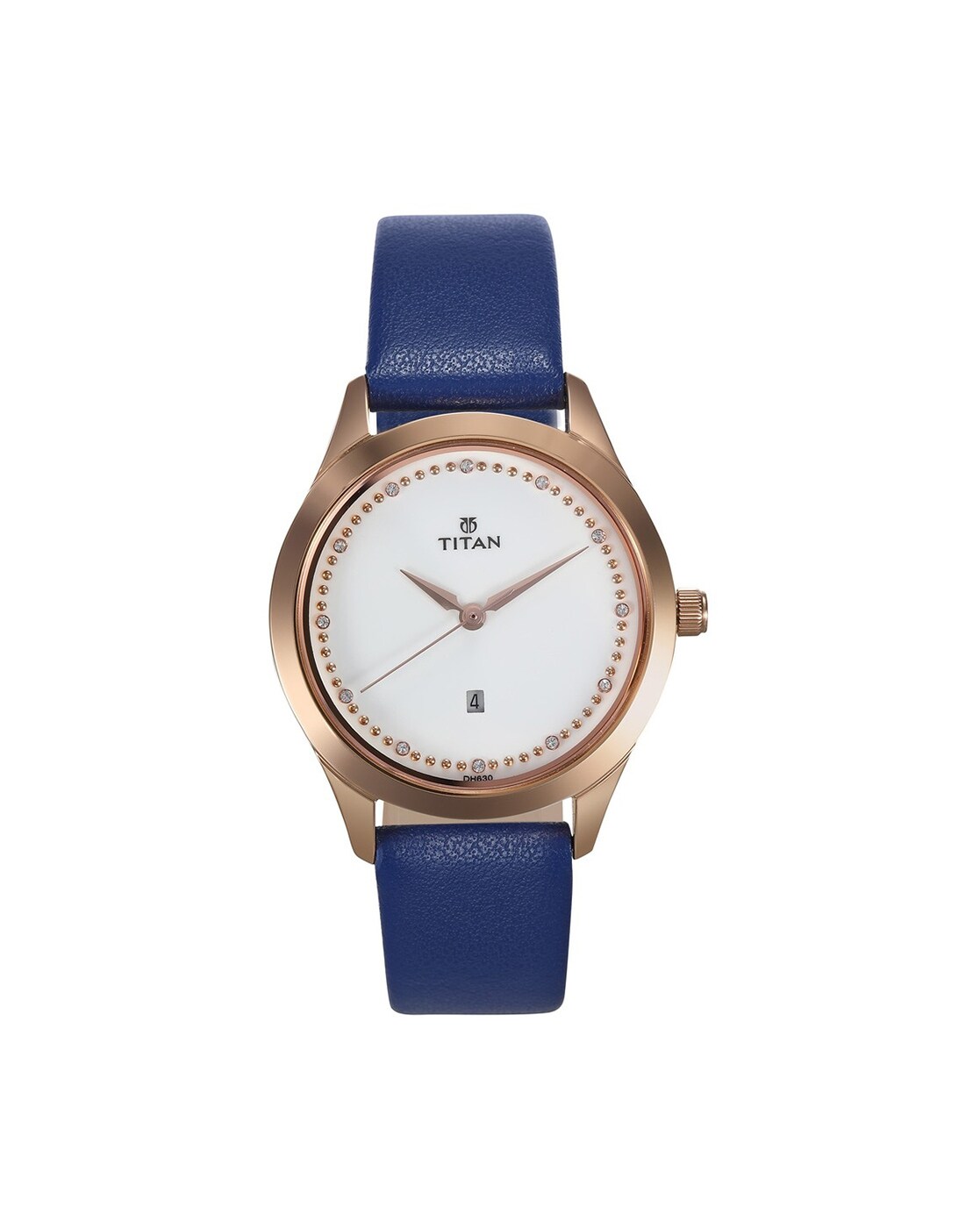 Titan leather discount watches for ladies