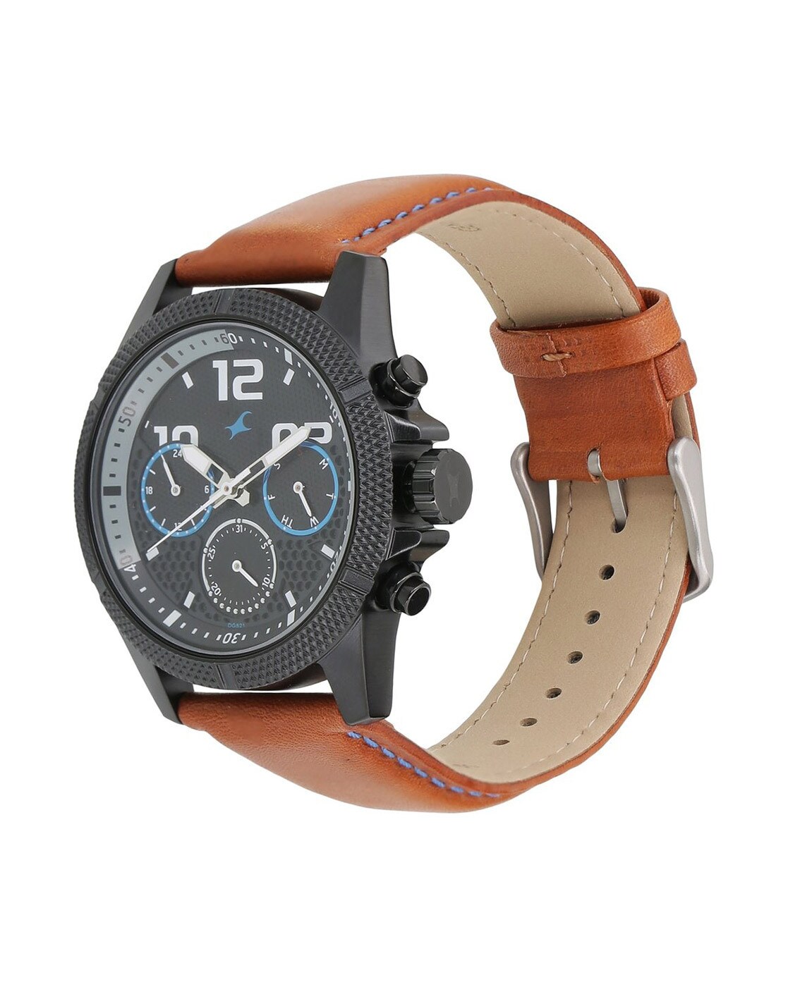 NN3169NL01 Analogue Watch with Leather Strap