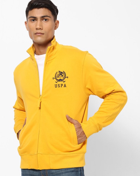 us polo yellow sweatshirt