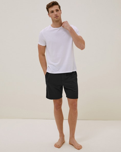 Pyjama shorts mens online cotton