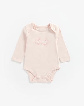 mothercare Swan Print Round-Neck Bodysuit-picture-25