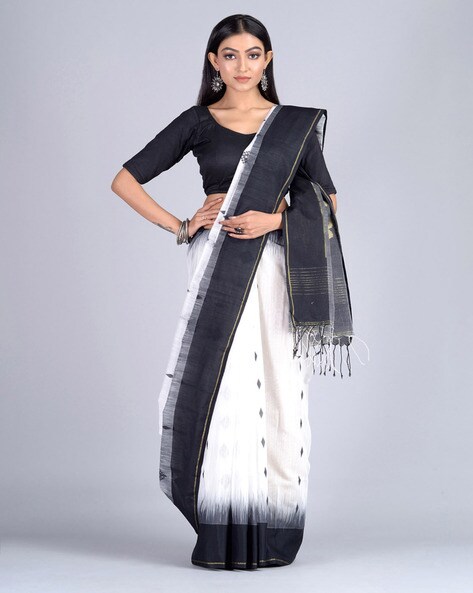 Bengal Handloom Silk Cotton Woven Design Saree