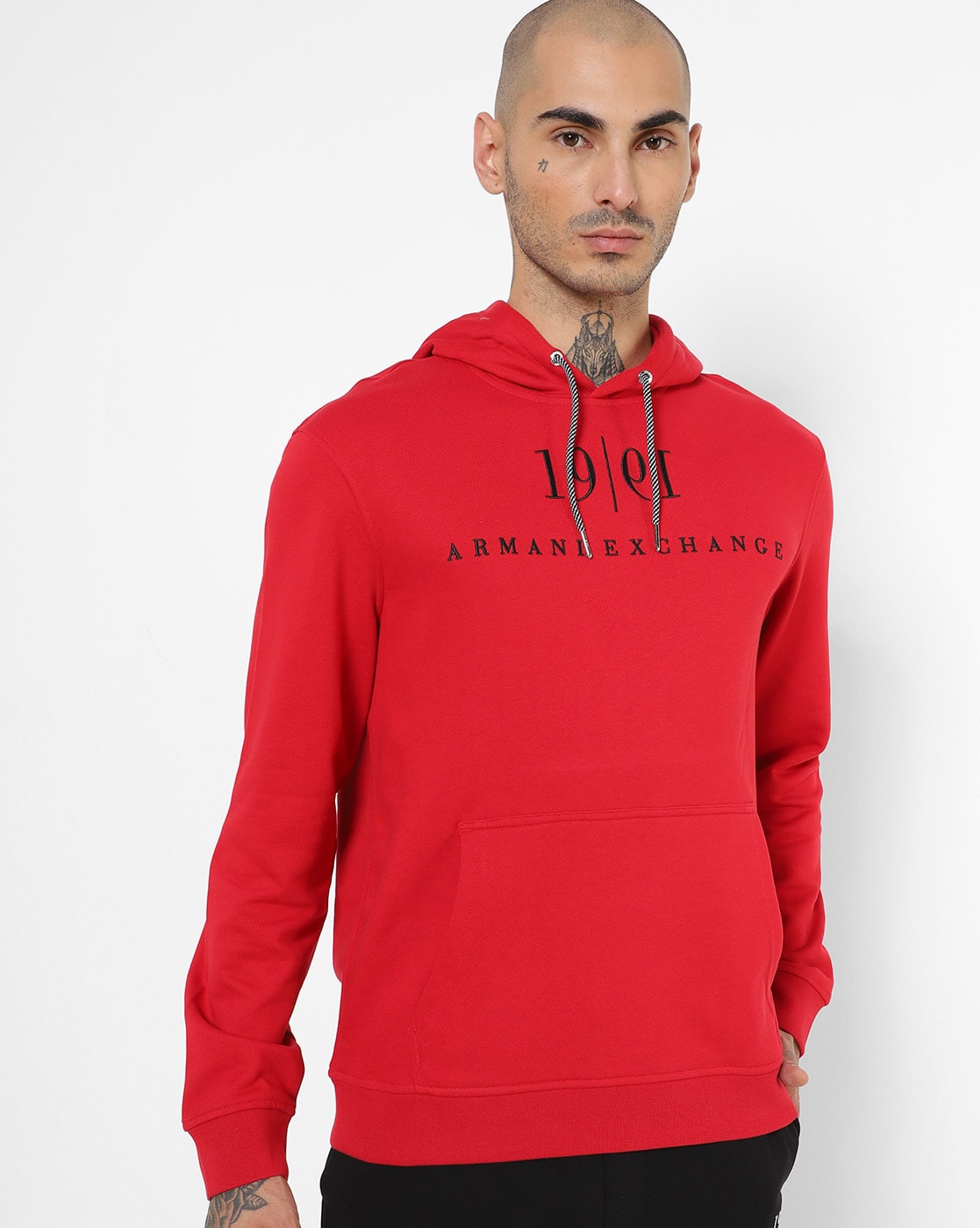 Armani exchange red clearance hoodie