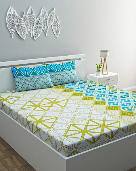 Buy Green & Multi Bedsheets for Home & Kitchen by Happy Hues