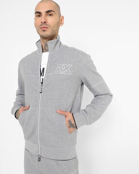 Armani exchange grey tracksuit sale