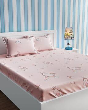 single bed sheets with 2 pillow covers