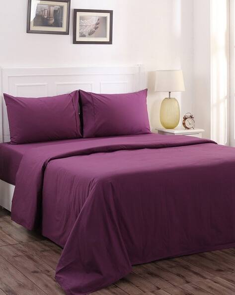 purple pillow sheets