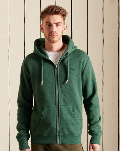 Superdry green hoodie mens hotsell