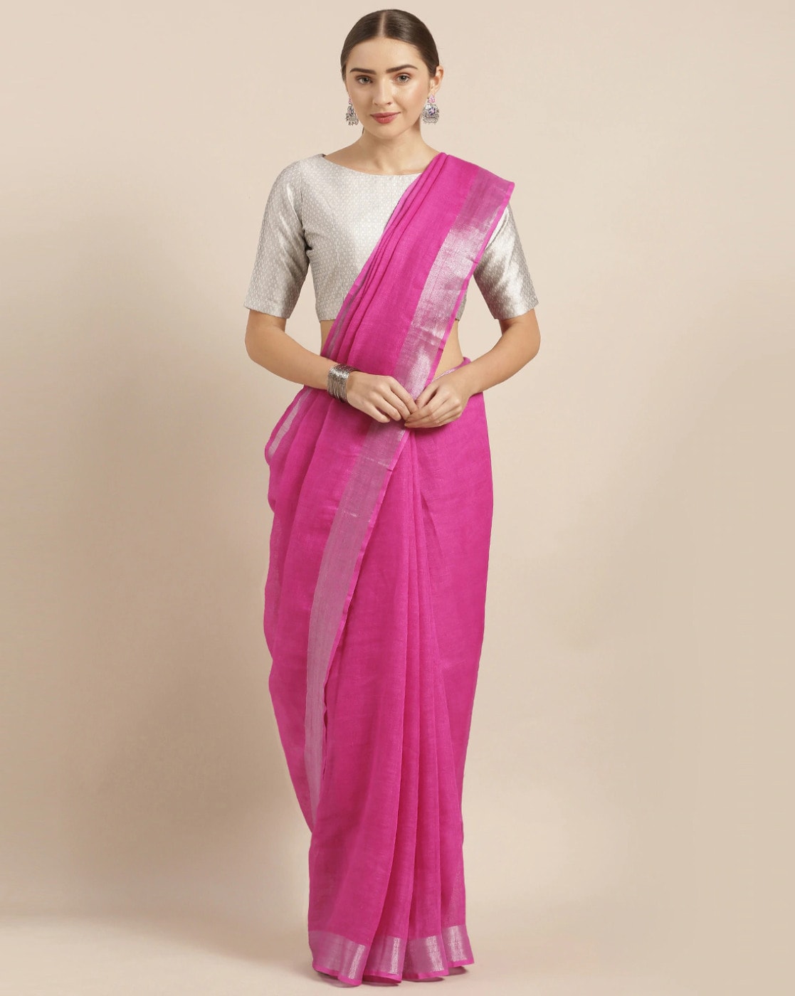 Buy Pink Sarees for Women by Mirraw-come,relive India Online ...