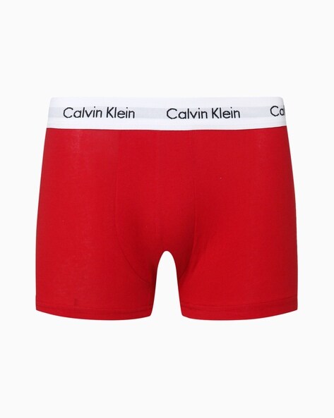 Mens Calvin Klein red Cotton Stretch Trunks (Pack of 3) | Harrods #  {CountryCode}