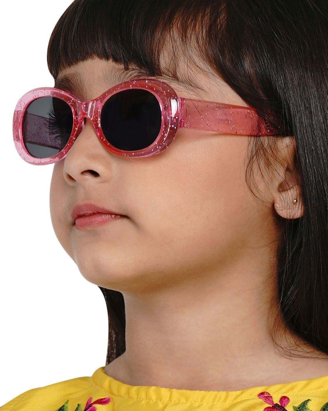 Gucci pink hot sale oval sunglasses