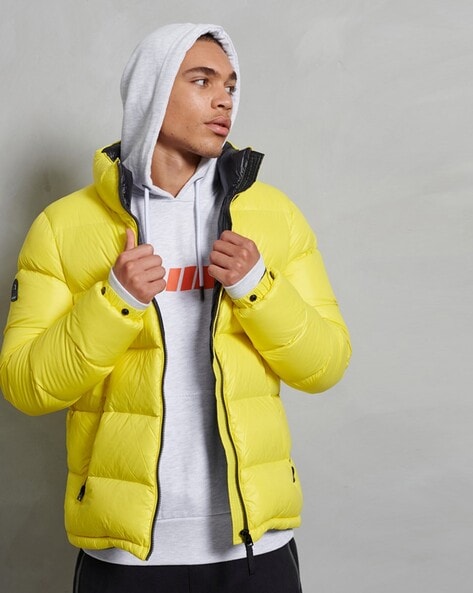 Yellow down sales jacket men's