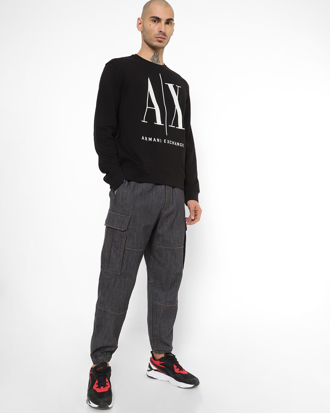 Buy Black Sweatshirt & Hoodies for Men by ARMANI EXCHANGE Online 