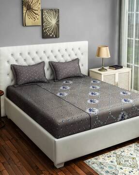 double bed with cushion back