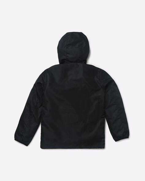 Hooded Jacket with Insert Pocket view 2