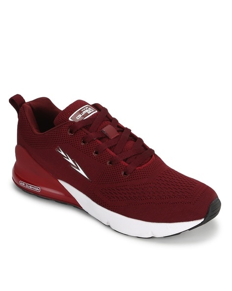 maroon running shoes men