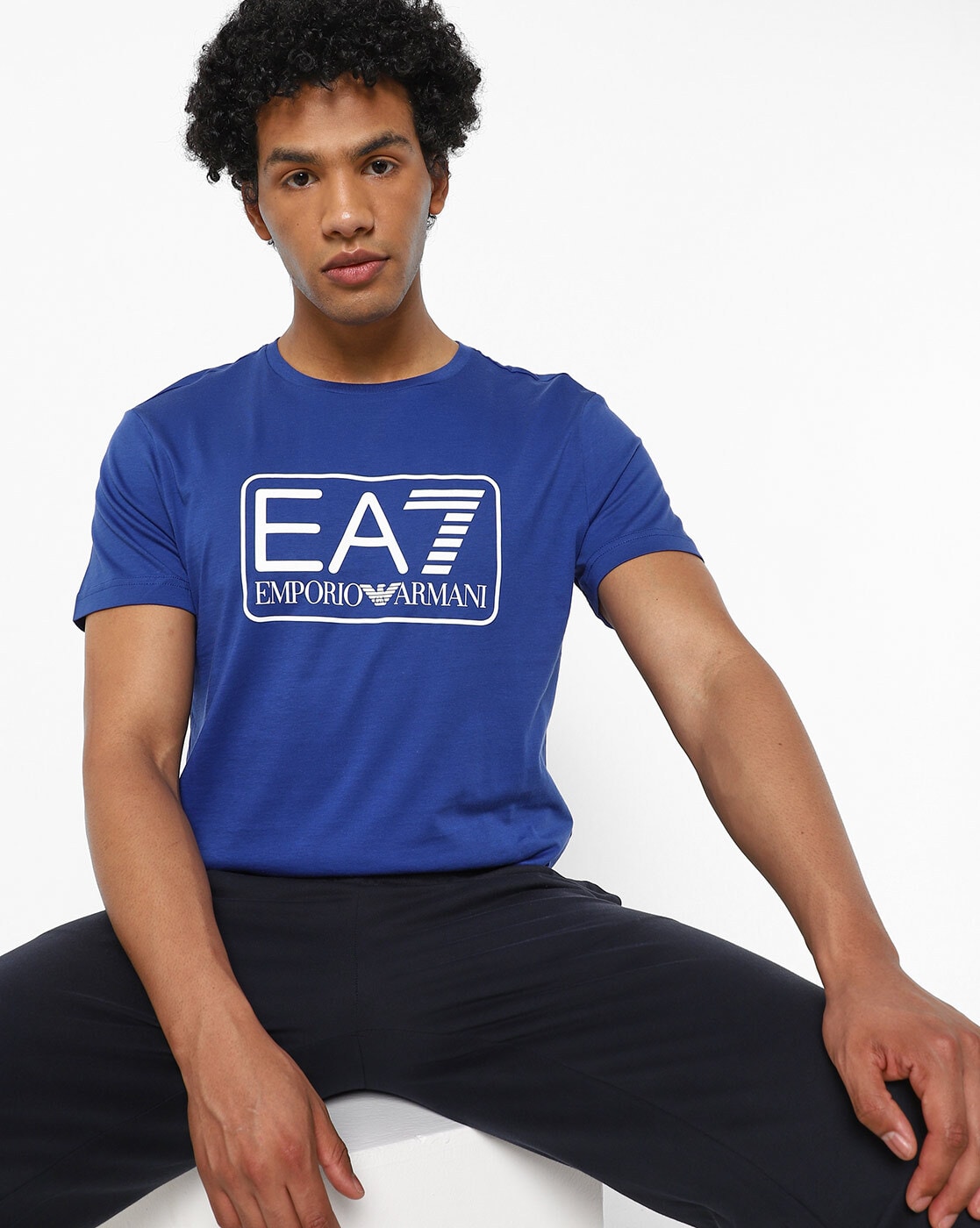 Buy Blue Tshirts for Men by EA7 Emporio Armani Online 