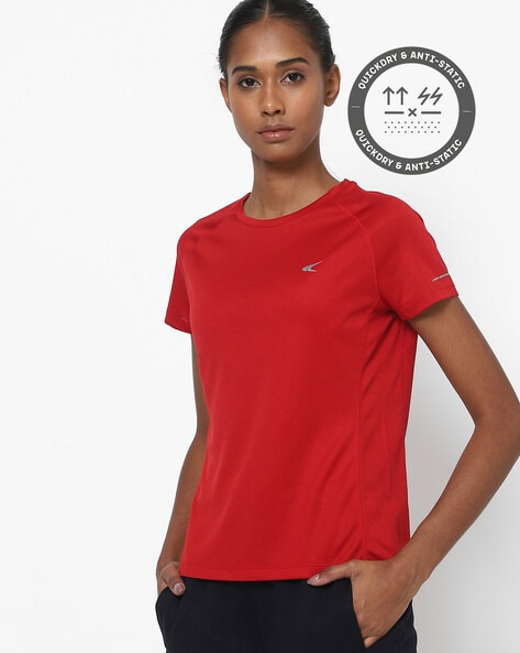 Dark red clearance t shirt womens