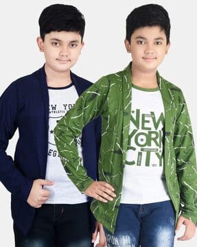 Buy Navy Blue \u0026 Green Tshirts for Boys 