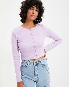 Buy Lilac Tops for Women by TRENDYOL 