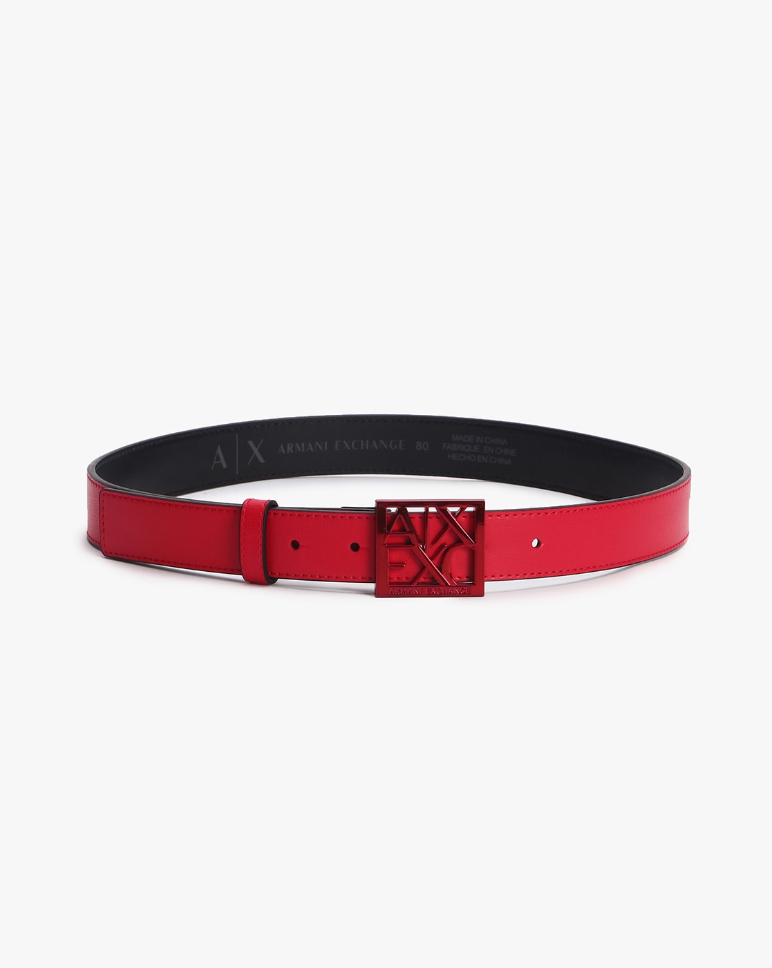 Armani exchange 2025 red belt