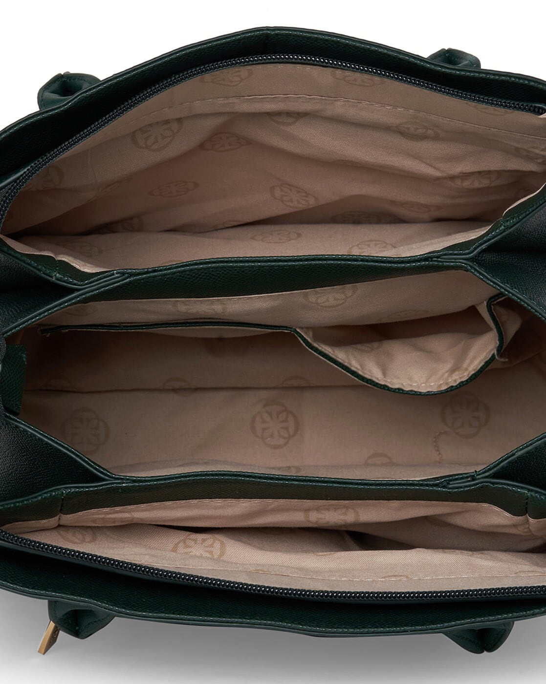 Buy Van Heusen Green Solid Satchel Bag online