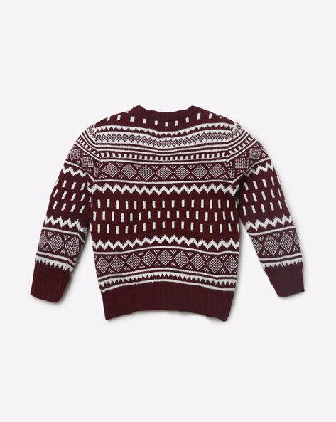 Printed Crew-Neck Sweater view 2