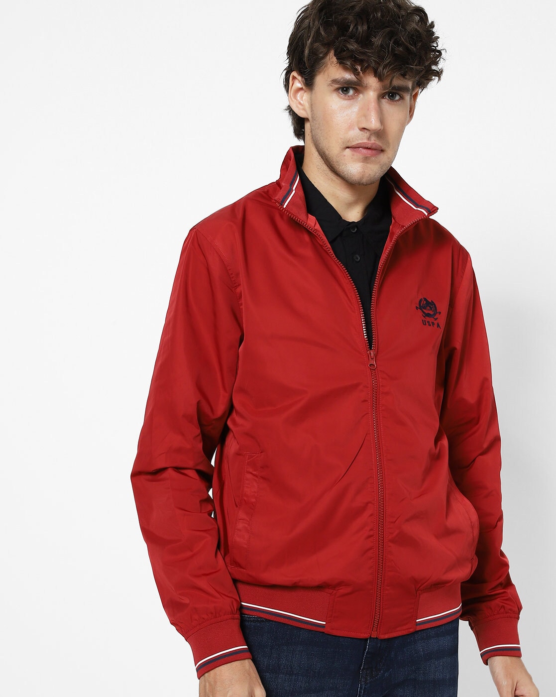 ajio us polo jacket