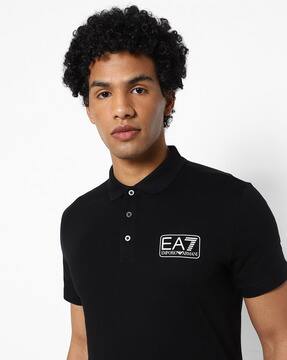 ea7 black polo