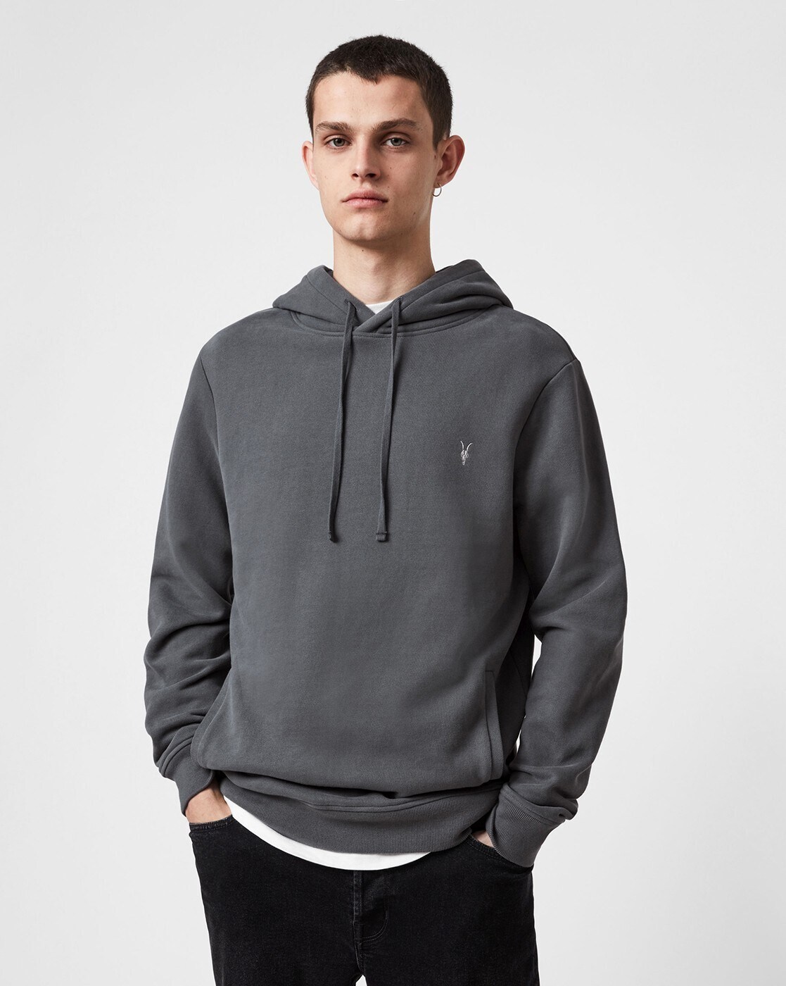 AllSaints Men's Raven Sweatshirt - Green - Size XXL - Clay Green