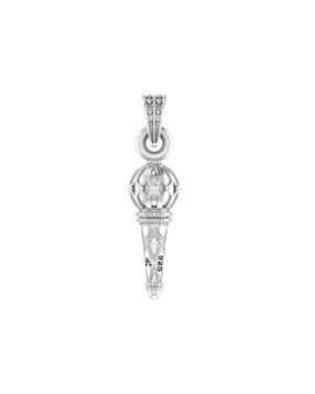 akshat sapphire 925 Sterling Silver God Hanuman Gada Pendant-picture-28