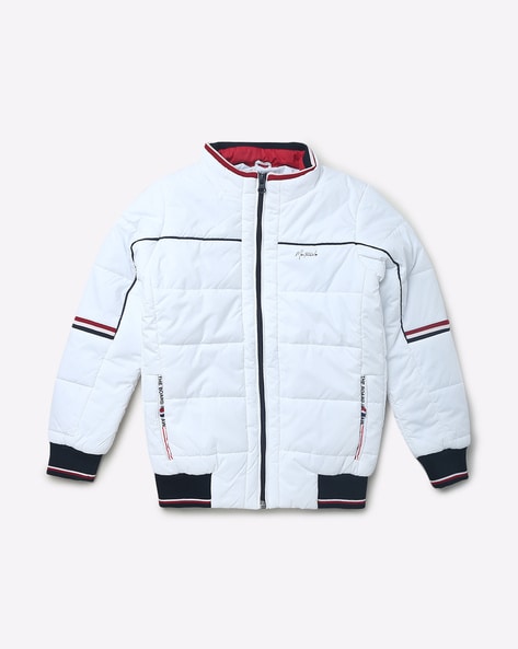 Buy Monte Carlo White Stripes Hood Jacket Online