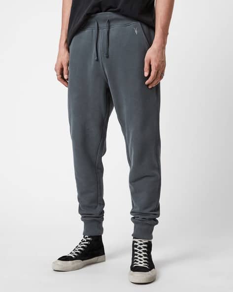 Raven Mid-Rise Jogger Sweatpants with Insert Pockets