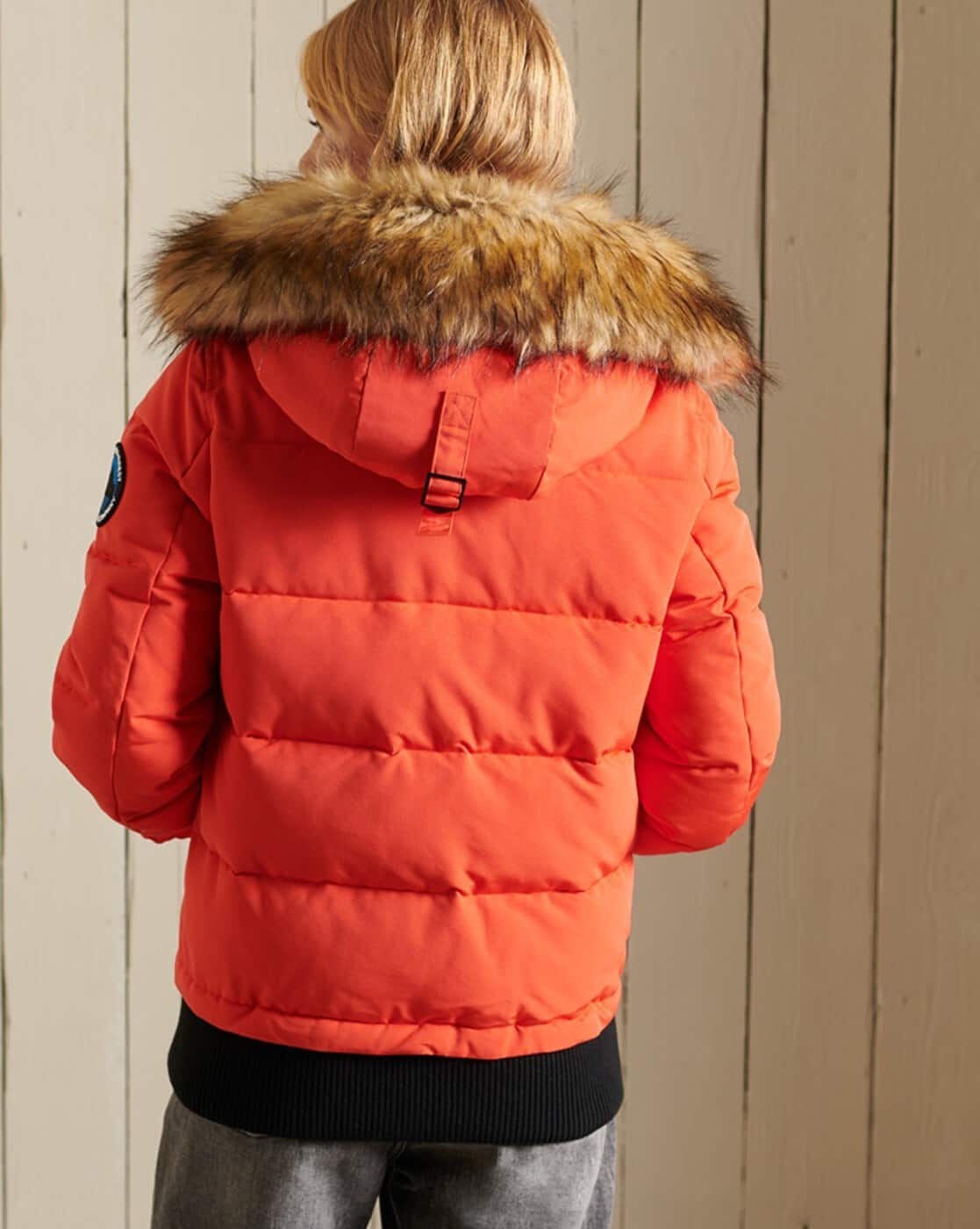 Bomber Jacket Superdry Orange Puffer Jacket Parka Superdry Jacke