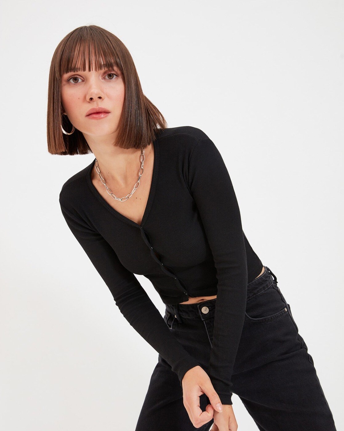 Buy Black Tops for Women by TRENDYOL Online