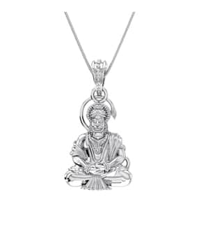 akshat sapphire 925 Sterling Silver God Hanuman Pendant-picture-30