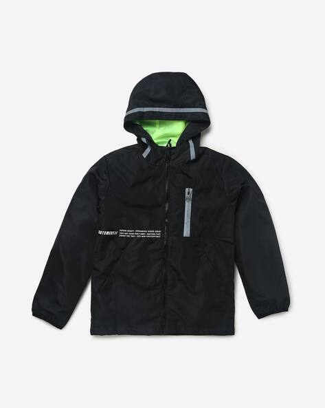 Hooded Jacket with Insert Pocket