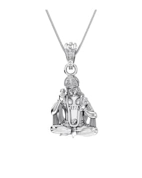 akshat sapphire 925 Sterling Silver God Hanuman Pendant-picture-24