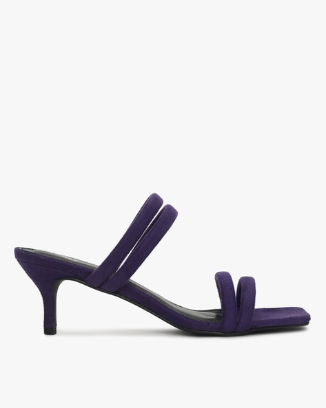 Dark purple strappy on sale heels