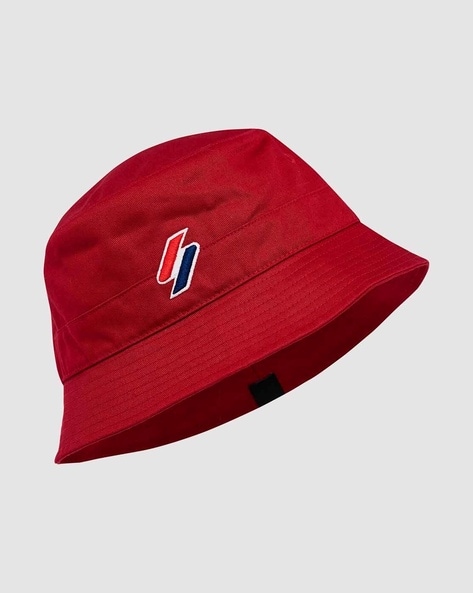 Fila red bucket sale hat