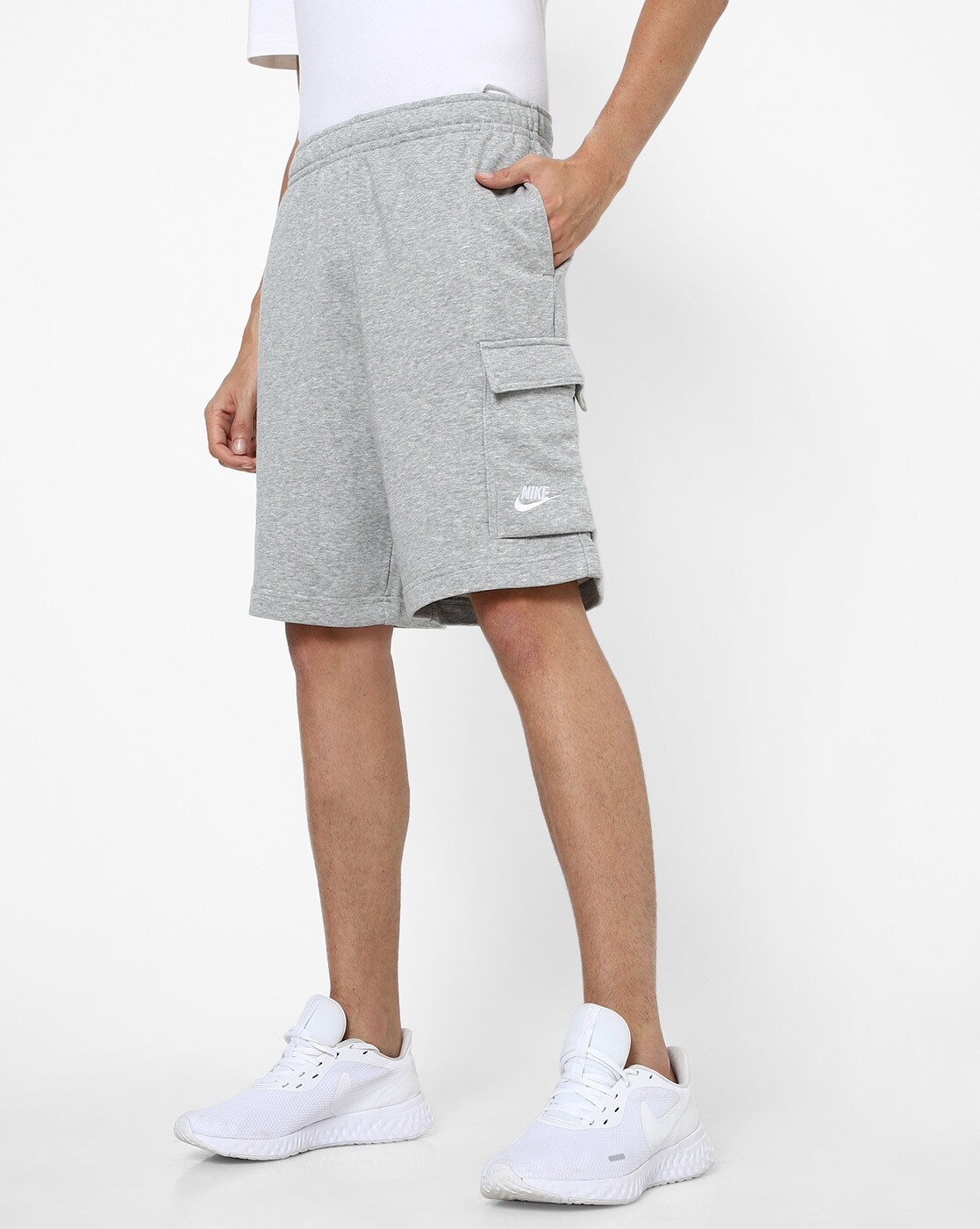 Nike grey cheap sweat shorts