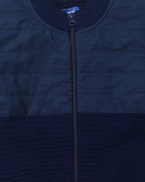 Ribbed Zip-Front Sweater view 3