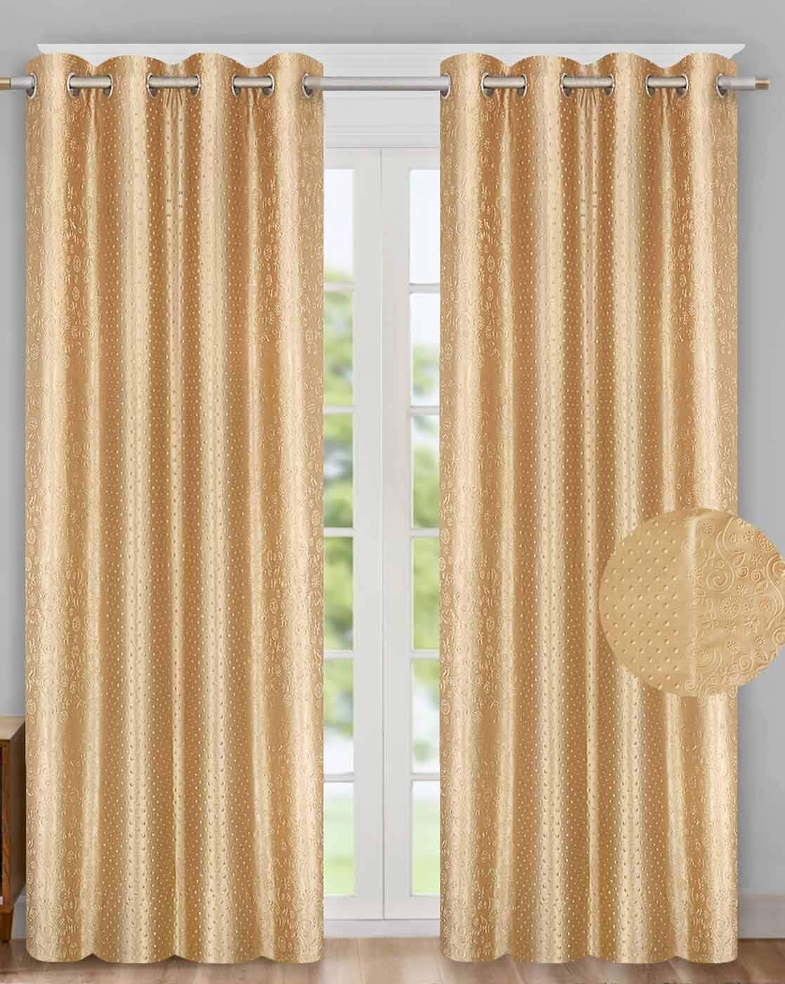 Gold Curtains Accessories For Home Kitchen By Good Homes Online Ajio Com