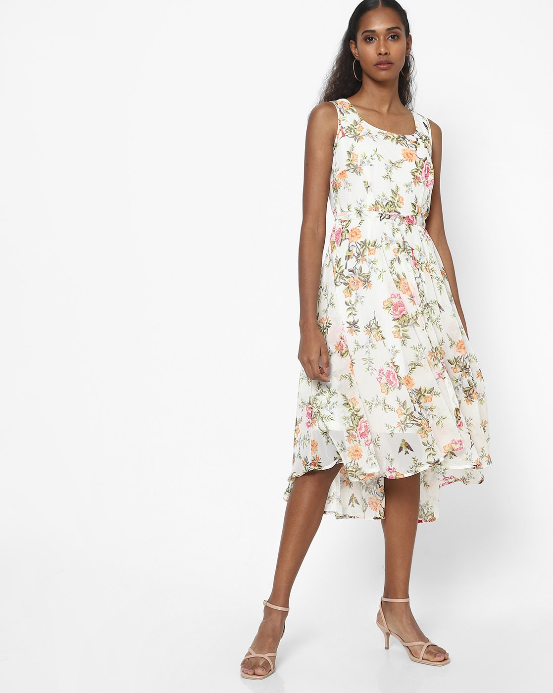 Buy Flare Fit Floral Dress - Style Union