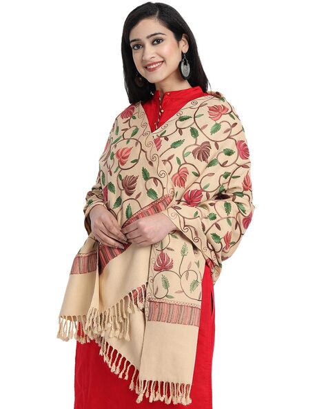 Kashmir Embroidery Woolen Stole Price in India